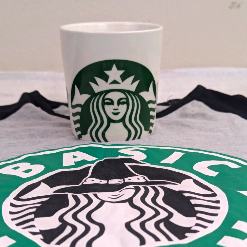 Starbucks Basic Witch Tee Large And 14oz Coffee C… - image 1